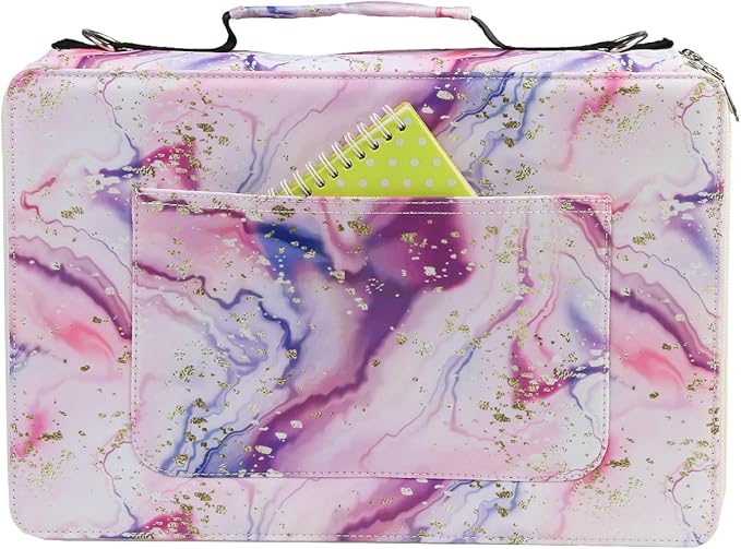 Portable Colored 480 Slots Pencil case Organizer with Printing Pattern for Watercolor Pens or Markers, Pencil Case Organizer for Artist