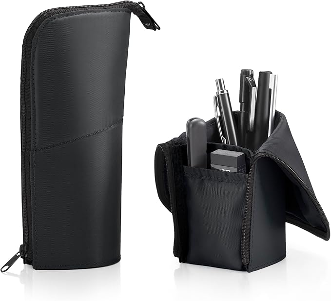 KOKUYO Neo Critz Pen Case, Regular Size, Black x Black, Japan Import (F-VBF180-1)