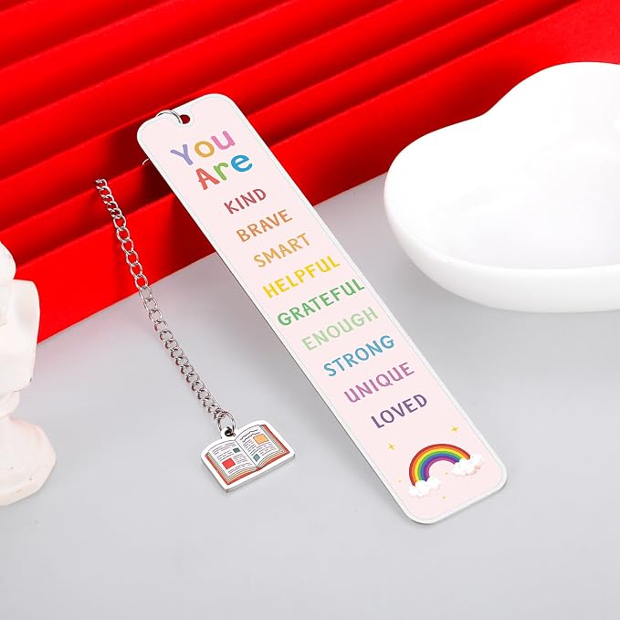Bookmarks for Kids, Back to School Gifts for Kids, Book Marks for Reading Kids, 8th 5th Grade School Supplies for Girls, College Dorm Room Essentials for Girls Daughter Granddaughter