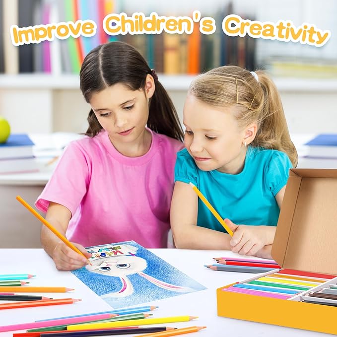168 Packs Colored Pencils Bulk Classroom, Colored Pencils for Kids 12 Assorted Colors, Coloring Pencil Set Plus 16 Sharpeners, Pre-sharpened Color Pencil, Back to School Supplies Bulk for Teachers