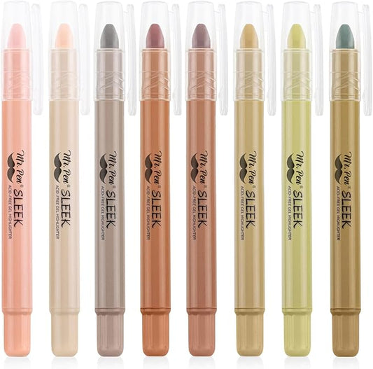 Mr. Pen- No Bleed Gel Highlighters, Assorted Colors, 8 Pack, Bible Highlighters and Pens No Bleed, Bible Markers for Study, Journaling, School Supplies and Accessories