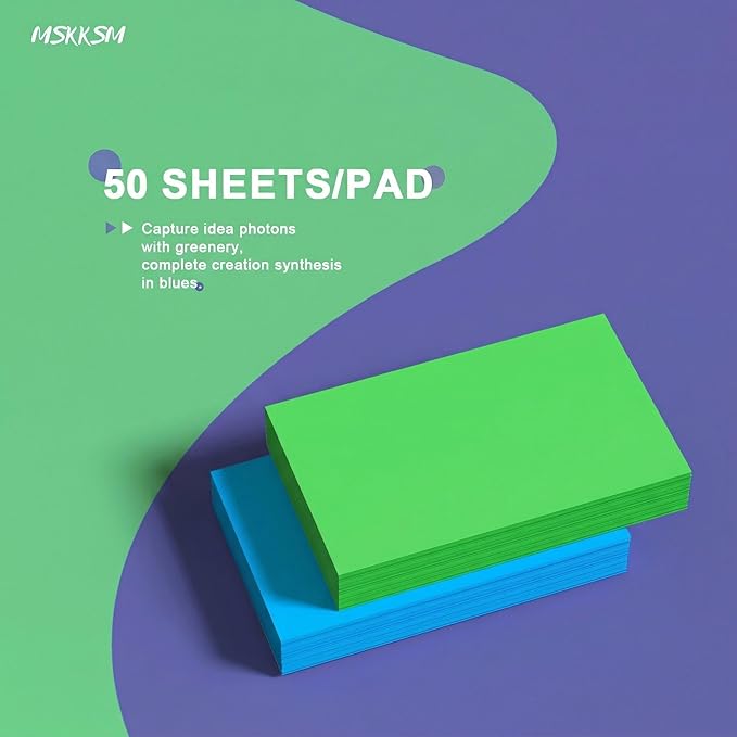 300 Count Colored Index Cards 3x5 Inch - Neon Blank Flash Cards for Studing, Colored Note Cards 3x5 Cards 3 by 5 Index Cards Blank Colorful Note Cards 3 x 5 Neon Flashcards, 6 Colors Notecards