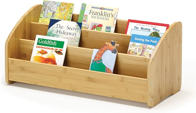 Bamboo Book Display Rack