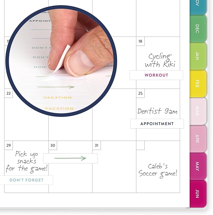 AT-A-GLANCE Planner 2026-2027 Weekly & Monthly Academic 12-Month July-June, 5-1/2" x 8-1/2", Simplified by Emily Ley, Savanna Blooms (EL50-200A)
