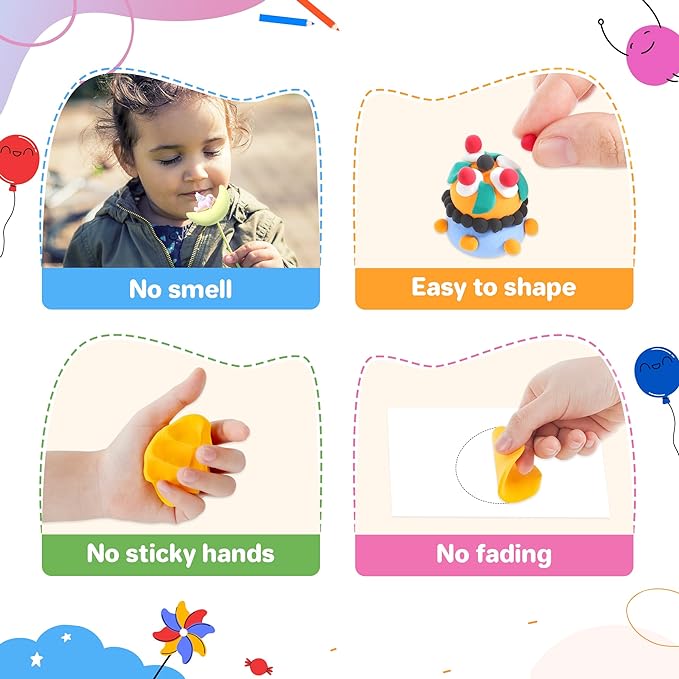 Aestd-ST Air Dry Clay 90 Colors, Modeling Clay for Kids, DIY Model Magic, Molding Clay Kit with Sculpting Tools, Non-Sticky Soft and Super Light, Arts and Crafts Gift for Boys Girls Kids