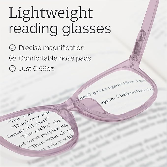 CCVOO Reading Glasses for Women/Men, Eyeglasses, Blue Light Readers for Women/Men, Computer Eye Glasses, Cheaters