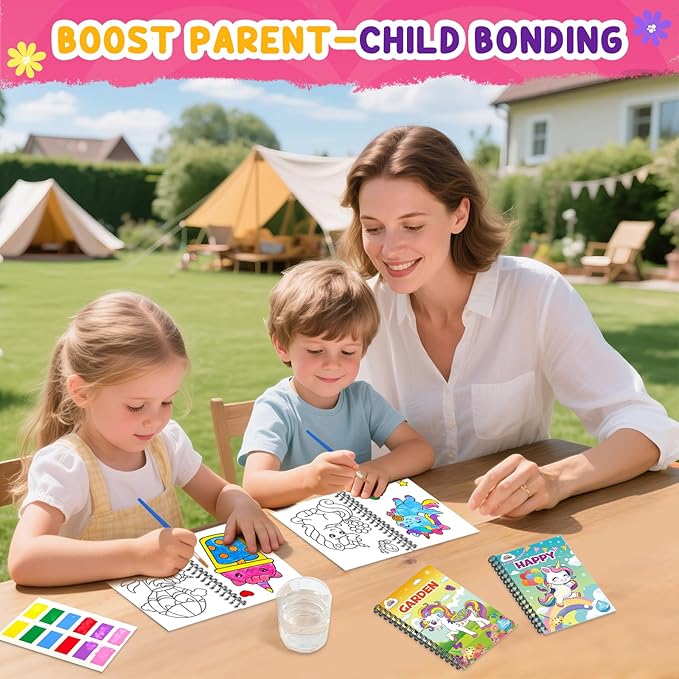 ZMLM 24 Water Coloring Books for Kids Party Favors - Bulk Mini Coloring Books for Kids Ages 4-8,Small Birthday Goodie Bag Stuffers School Teacher Return Gift Art Crafts Classroom Prizes (Unicorn)