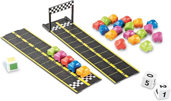Learning Resources Mini Motor Math Activity Set - Math Manipulatives for Preschoolers, Preschool Board Games, Learning & Education, Addition and Subtraction Games, Counting & Color Sorting