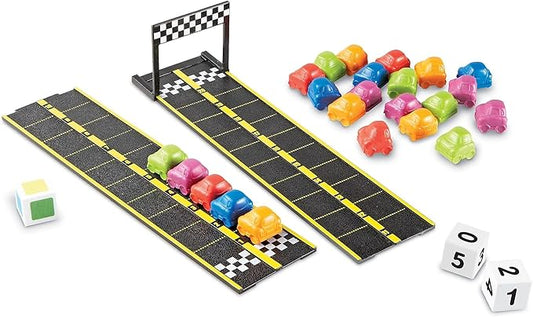 Learning Resources Mini Motor Math Activity Set - Math Manipulatives for Preschoolers, Preschool Board Games, Learning & Education, Addition and Subtraction Games, Counting & Color Sorting