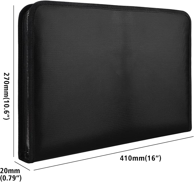 ENGPOW Legal Size Expanding File Folder Important Document Organizer Fireproof Document Bag with 13 Pockets,Color Labels,Non-Itchy Silicone Coated Portable File Wallet Large Capacity(16" x 10.6")