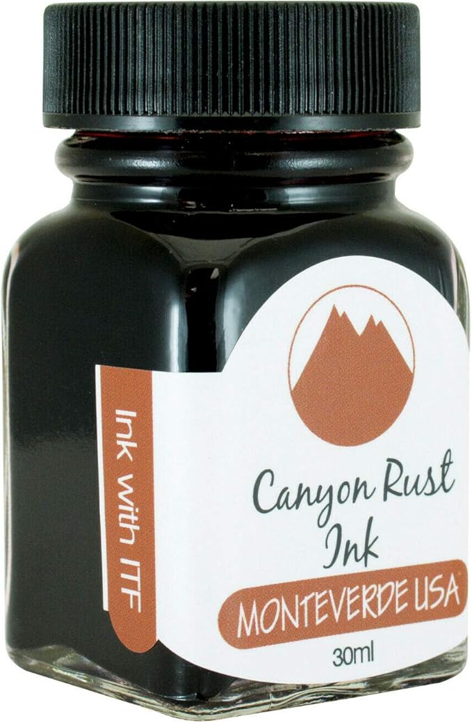 Monteverde USA Ink with ITF Technology, 30 ml Canyon Rust (G309CP)