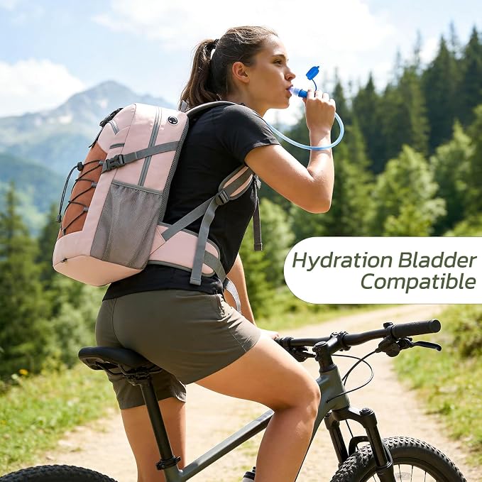 TILYMOL 30L Hiking Travel Backpack for Men Women with Hydration System | Lightweight Waterproof Outdoor Camping Backpack/Day Pack, Hiking Daypack for Hiking, Travel, Sports, Running, Biking