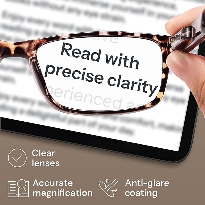 Gaoye 1.0 Professional Reading Glasses for All Day - Computer Readers with Blue Light Protection - Value Pack
