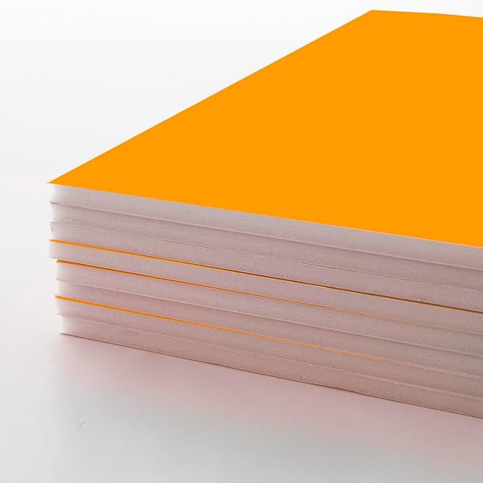 BAZIC Products Foam Board 20" X 30" Neon Orange, Colored Foam Boards 3/16 Inch Thickness, Presentation Signboards School Craft Project Framing Display, 25-Pack