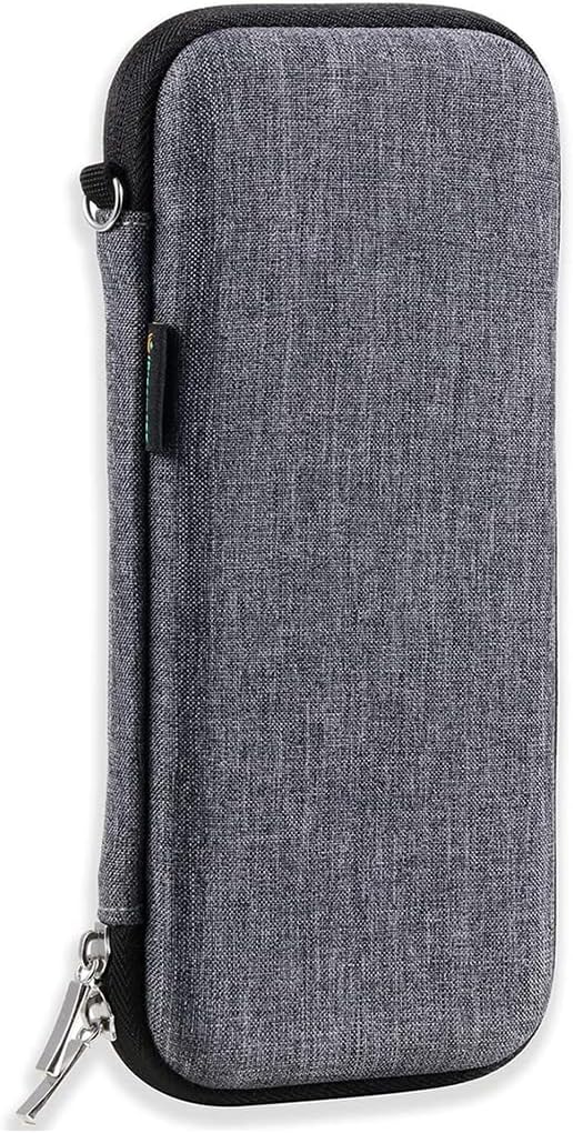 Upgraded Hard Pencil Case Box for Adults,Durable Pen Carrying Case with Zipper-Gray