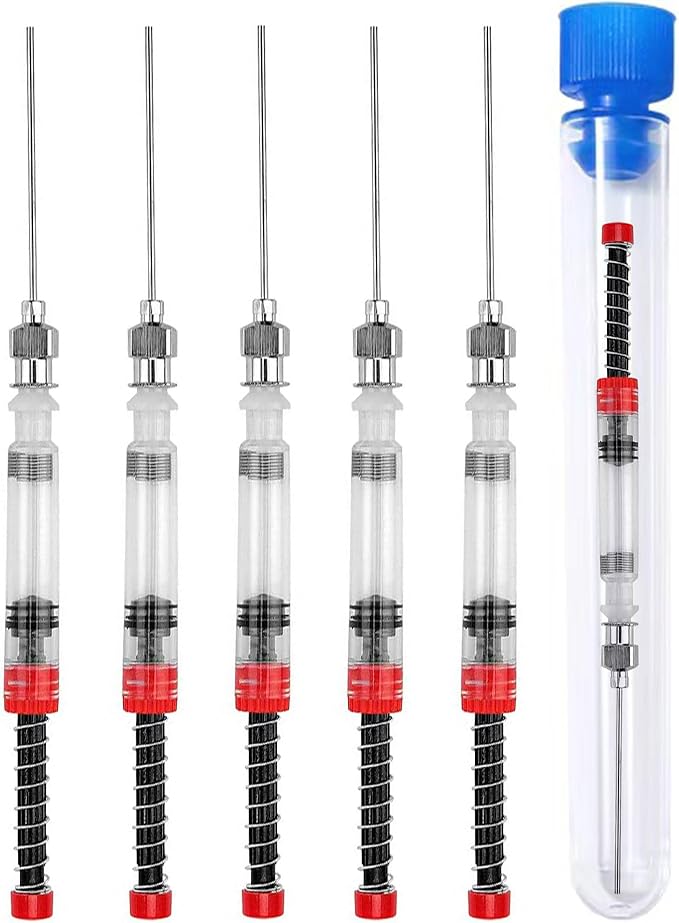 5-Pack Fountain Pen Ink Syringe Fillers with Storage Tube – Spring Converter for Refilling Ink Cartridges, Converters – Works with Most Fountain Pens