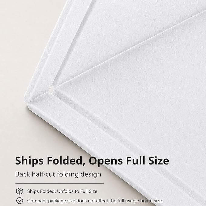 Felt Bulletin Board for Wall 72" x 48" Unfolded Size, Large Frameless Felt Pin Board, Soft Cork Board Alternative for Office, Home Planning, Notes, Photos & Wall Decor, Foldable Shipping, Easy Install
