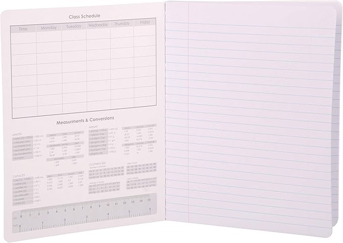 Mintra Office Composition Books (Black Marble Comp - Wide Ruled, 24 Units (6-4pks))