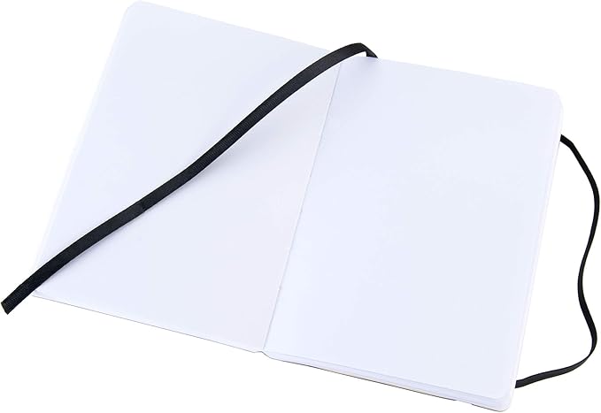 Pentalic 4" x 6" Pocket Sketchbook Traveler Journal, 160 Pages, Black