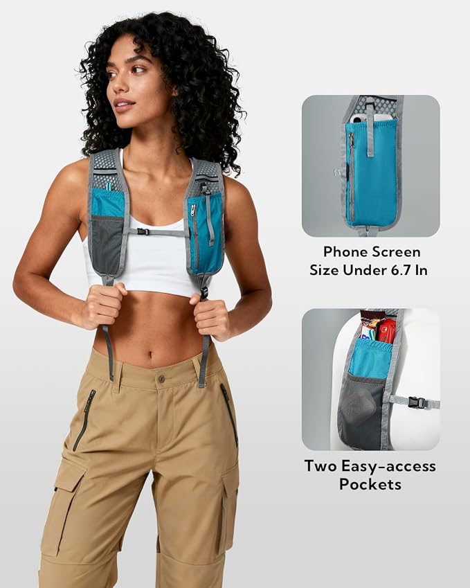 WATERFLY Small Packable Travel Backpack: 15L Lightweight Hiking Daypack | 0.59 lb,Water-Resistant Nylon,Breathable Straps,Reflective Strips,Phone Pocket,Multi-Pockets,Hiking,Cycling,Commute,Men Women