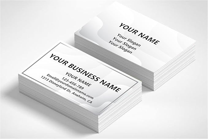 Business Cards Customizable,200 Pcs Premium Custom Cards for Business,Double Sided Personalized 3.5" X 2" Personalized Name Card No Additional Charge