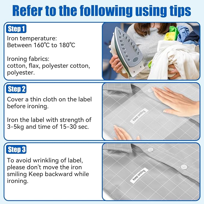 Labelife TZe-FA231 Replace for Brother Iron-On Fabric Label Tape | TZ TZe 12mm 0.47" White TZeFA231 Compatible with Brother Ptouch PTD400 PTD210 PT-1280 Label Maker, 4-Pack