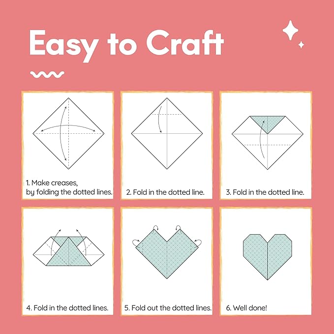 Japanese Origami Paper Set - 120 Sheets - Traditional 6x6 Folding Kit Featuring Floral, Animal, Aztec, Geometric Designs for Kids and Adults
