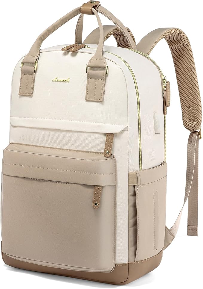 LOVEVOOK Travel Laptop Backpack Women, 17.3 Inch Anti-theft Laptop Bag with USB Port, Fashion Waterproof Computer Backpacks Teacher Nurse Backpack Purse for College School Work