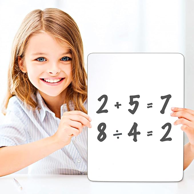 Set of 36 Small White Board Dry Erase Boards Classroom Pack,12 x 9 Inch Double-Sided Whiteboards for Students &Teachers, Small Personal Lapboards Dry Erase for Classroom School Office