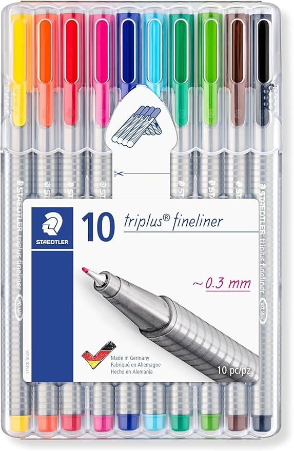 Staedtler Triplus Fineliner 0.3 mm Porous Point Pen 334 - SB10