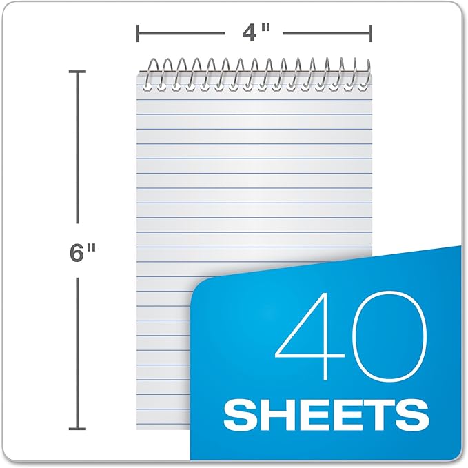 Ampad Efficiency Pocket Notebook, Recycled, 4 X 6 Inches, Single Wire, Top Open, Assorted Covers,3 Notebooks per Pack, Red/Blue/Green (45-094)