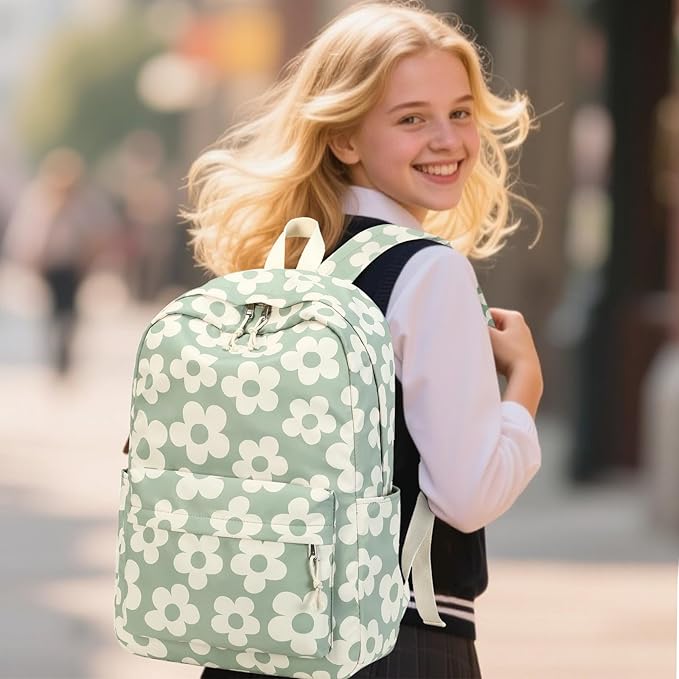 School Backpack for Teen Girls Women Laptop Backpack College Bookbags Middle School Travel Work Commuter Back Pack