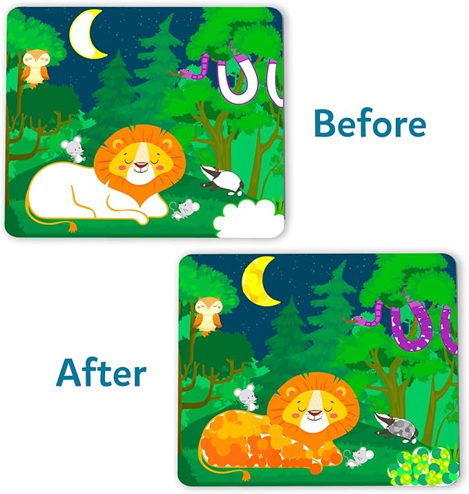 Skillmatics Dot It Sticker Art - Animals, Mess-Free Fun for Kids, 500+ Stickers, Craft Kits, DIY Scrapbooking Activity, Travel Toys, Gifts for Boys & Girls Ages 3, 4, 5, 6, 7