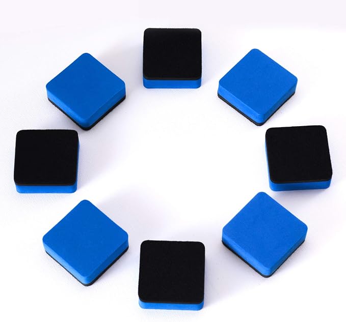 Favide 24 Pack Magnetic Whiteboard Dry Erase Erasers for Classroom School