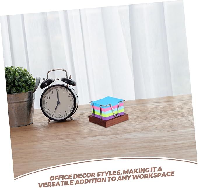 DOITOOL Note Pad Organizer Stylish Compact Note Papers Box for Desk Modern Minimalist School Supplies Storage Aesthetic Memo Holder for Office Home and School Decor