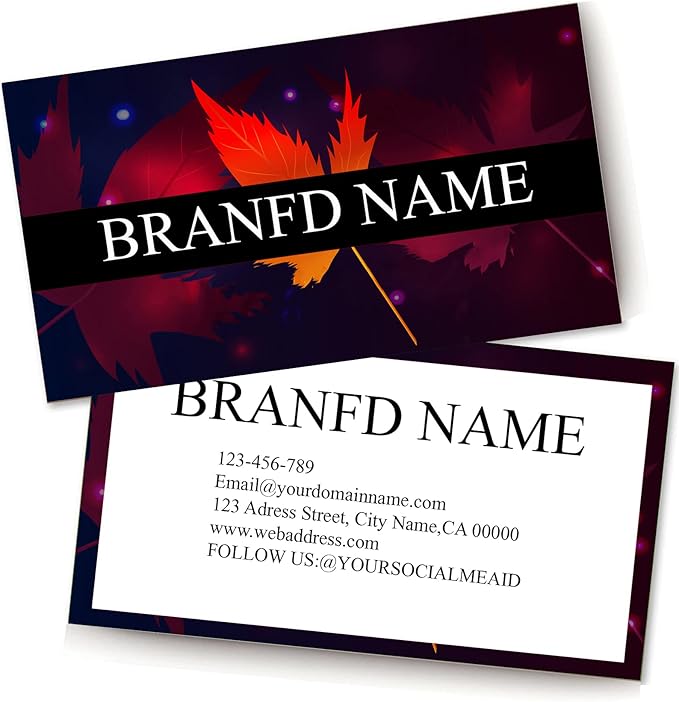Custom Premium Business Cards 200 Full color Business Cards can Add You need to Customize, Personalized Name Card No Additional Charge Size 3.5" X 2"