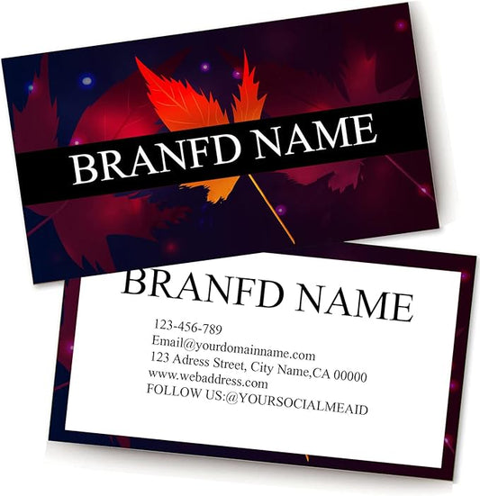 Custom Premium Business Cards 200 Full color Business Cards can Add You need to Customize, Personalized Name Card No Additional Charge Size 3.5" X 2"