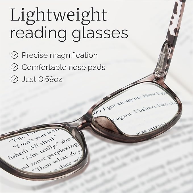 CCVOO Reading Glasses for Women/Men, Eyeglasses, Blue Light Readers for Women/Men, Computer Eye Glasses, Cheaters