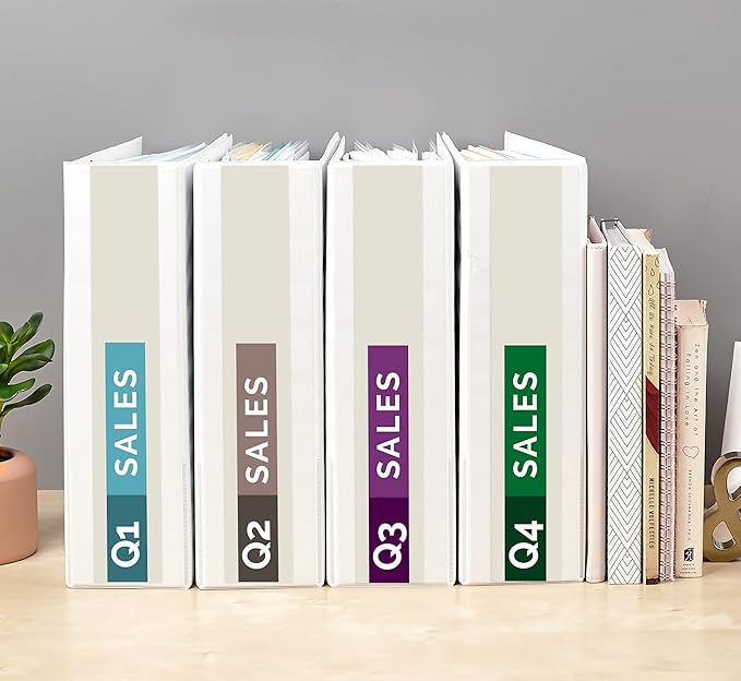 Avery Standard View 3 Ring Binder, 3" Round Rings, 460-Sheet Capacity, 3.5 Inch Wide Spine, 1 White Binder, Ideal for Lightweight Organization and Occasional Referencing (05741)