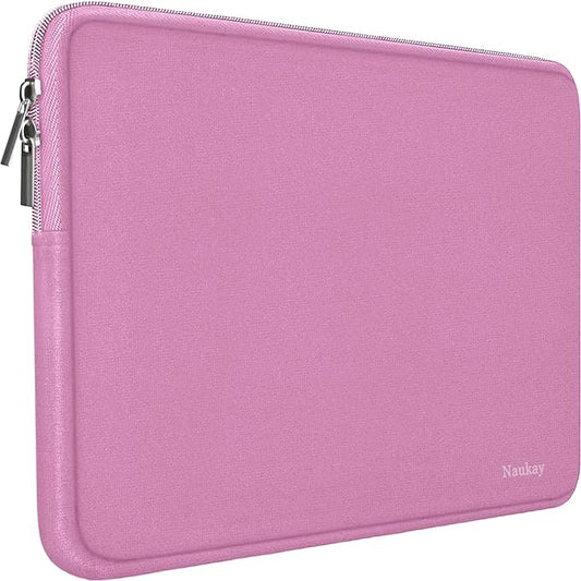 14 Inch Laptop Sleeve, Resistant Neoprene Laptop Sleeve/Notebook Computer Pocket Case/Tablet Briefcase Carrying Bag for 14 inch HP, Lenovo, Asus Notebook, Ultrabook, Pink