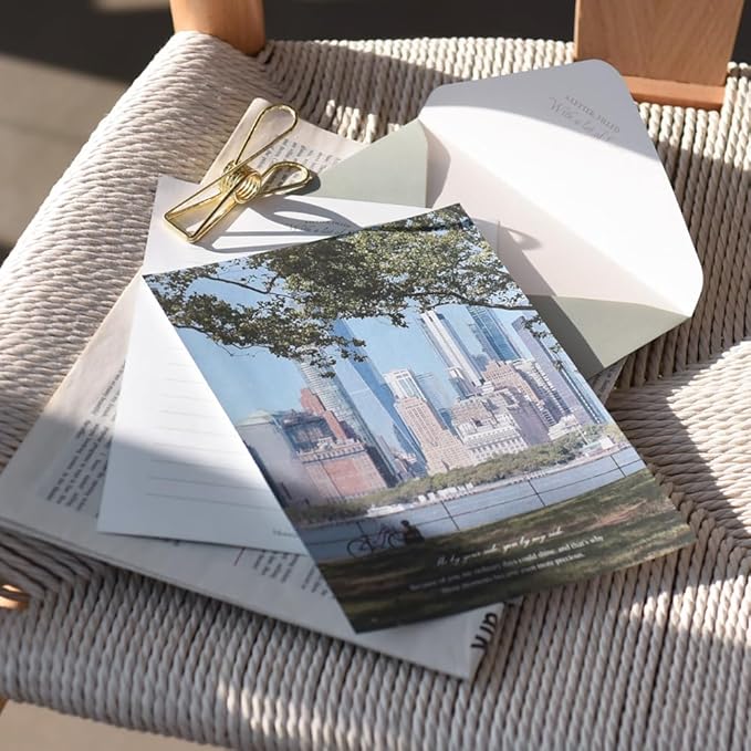 Monolike Capture the Life Sky Letter Paper and Envelopes Set - 8Type, 32 Letter Paper + 16 Envelopes