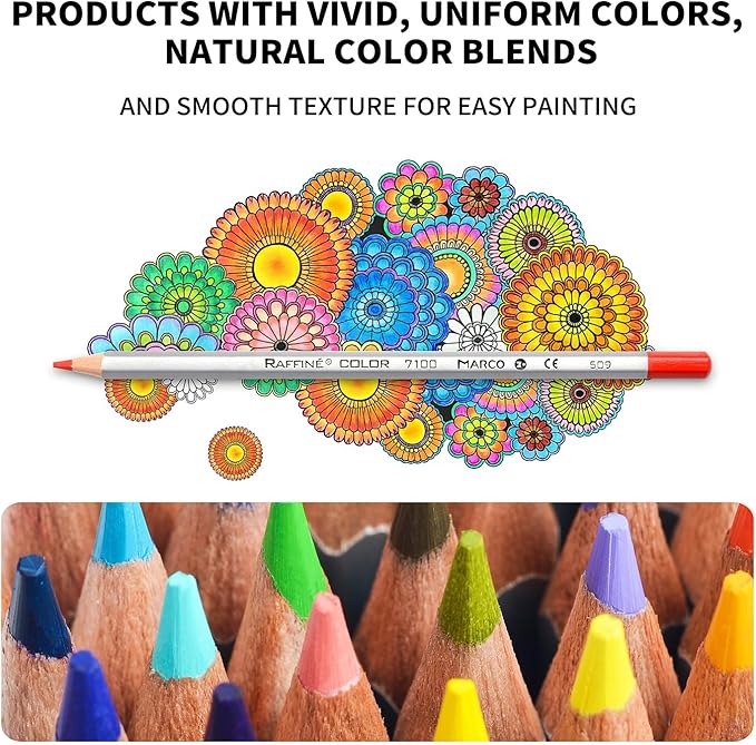Oil-Based Colored Pencils Sets For Adults Colour Pencils in Iron Box Ideal for Sketching, Illustrations, Doodling & Design Great for Art Lovers & Pros. (RAFFINÉ 7100 Series-48 Colors)