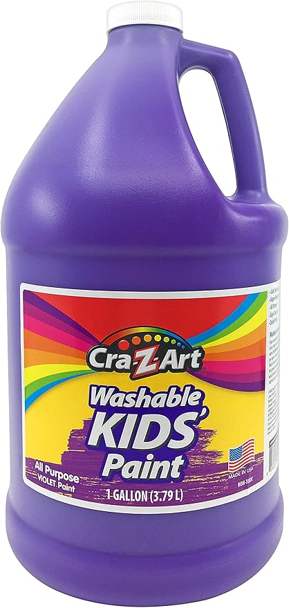 Cra-Z-Art Kids Washable Tempera Poster Paint Non-Toxic Art Supplies - Purple - 1 Gallon