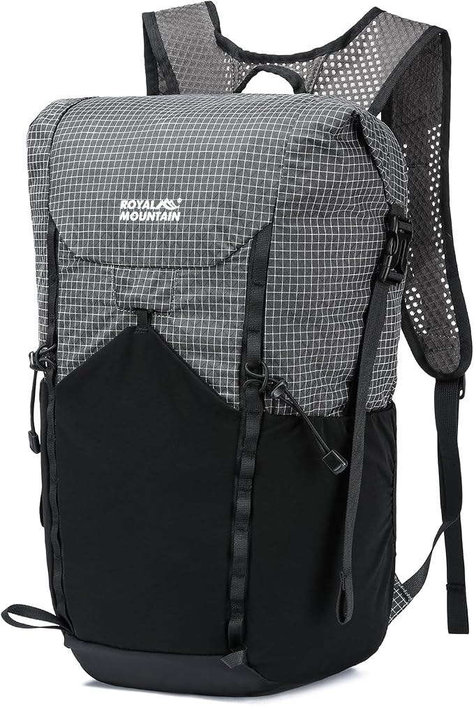 20l Hiking Backpack For Women&Men, Water Resistant Daypack Backpacks, Foldable & Packable Hiking Backpack, Lightweight Small Daypack For Travel Camping (Grey)