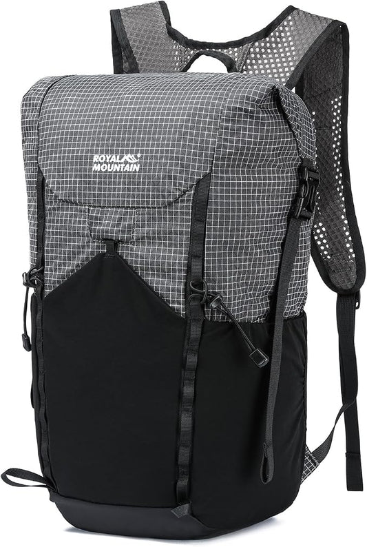 20l Hiking Backpack For Women&Men, Water Resistant Daypack Backpacks, Foldable & Packable Hiking Backpack, Lightweight Small Daypack For Travel Camping (Grey)