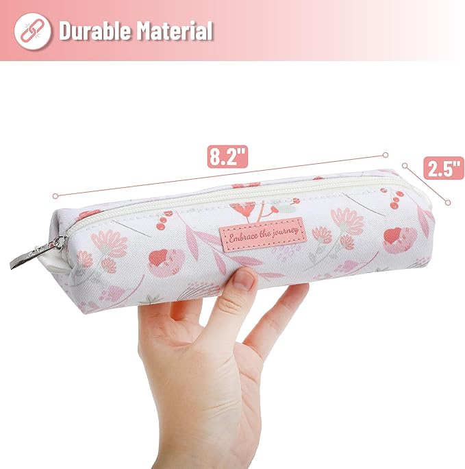 Mr. Pen- Cute Pencil Case Pouch, Multipurpose Canvas Bible Pencil Pouch, Smooth Zipper, Premium Material, Neat Stitches, Ideal for Stationery, Cosmetics, Electronics, School, Office, Travel