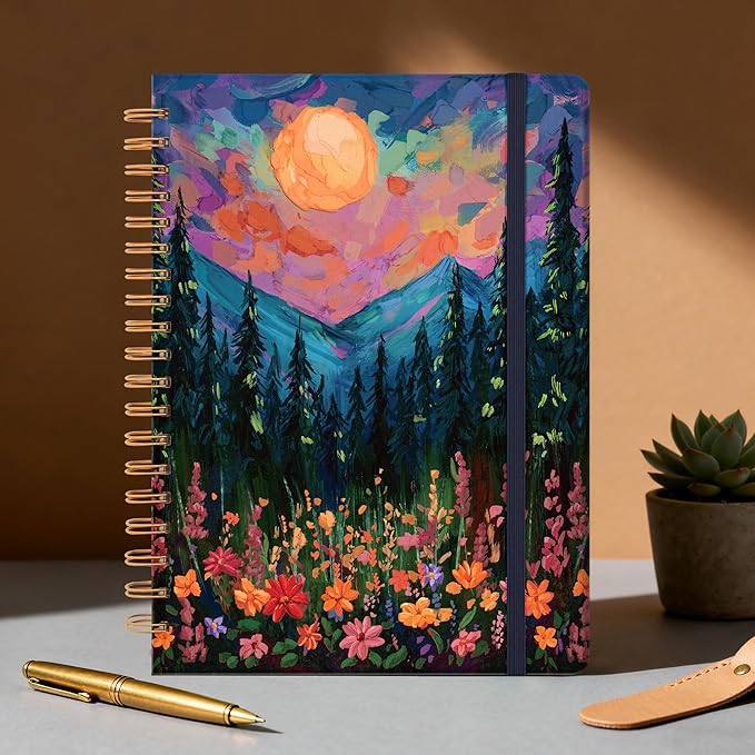 Planner 2026-2027 Monthly and Weekly Academic Planner July 2026 - June 2027, Hardcover Calendar 2026-2027 Agenda Daily Planner for Student Teacher School Office Supplies, 7.4" x 10.2", Wild Mountain