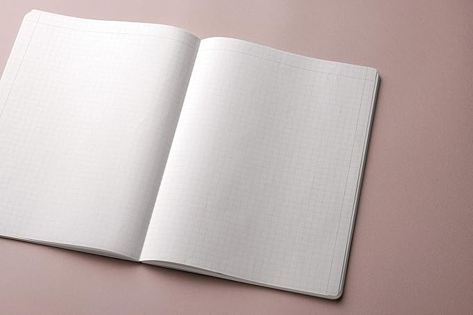 MARK'STYLE EDiT Designed for Clear Thinking, Thin, Lightweight, and Smooth to Write On” — 160-Page Notebook (A5 (5mm Grid))