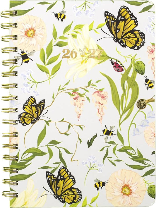 Cambridge Planner 2026-2027 Weekly & Monthly Academic 12-Month July-June, 5-1/2" x 8-1/2", Pen+Pillar, Pollinator (PP24-200A)