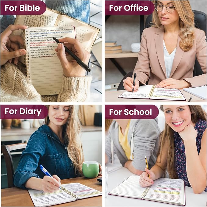 Taja Lined Spiral Journal Notebook for Women & Men, 140 Pages, College Ruled Hardcover Notebook for Work & Note Taking, Journals for Writing, A5(5.7" x 7.9") – Crabberry Red